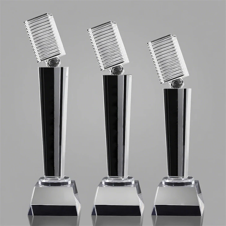 Crystal Microphone Trophy factory