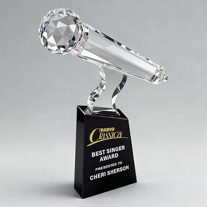 Crystal Microphone Trophy best
